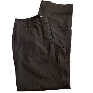 Loft Black Pants Trousers Size 4 Black Wide Leg Faux Pockets